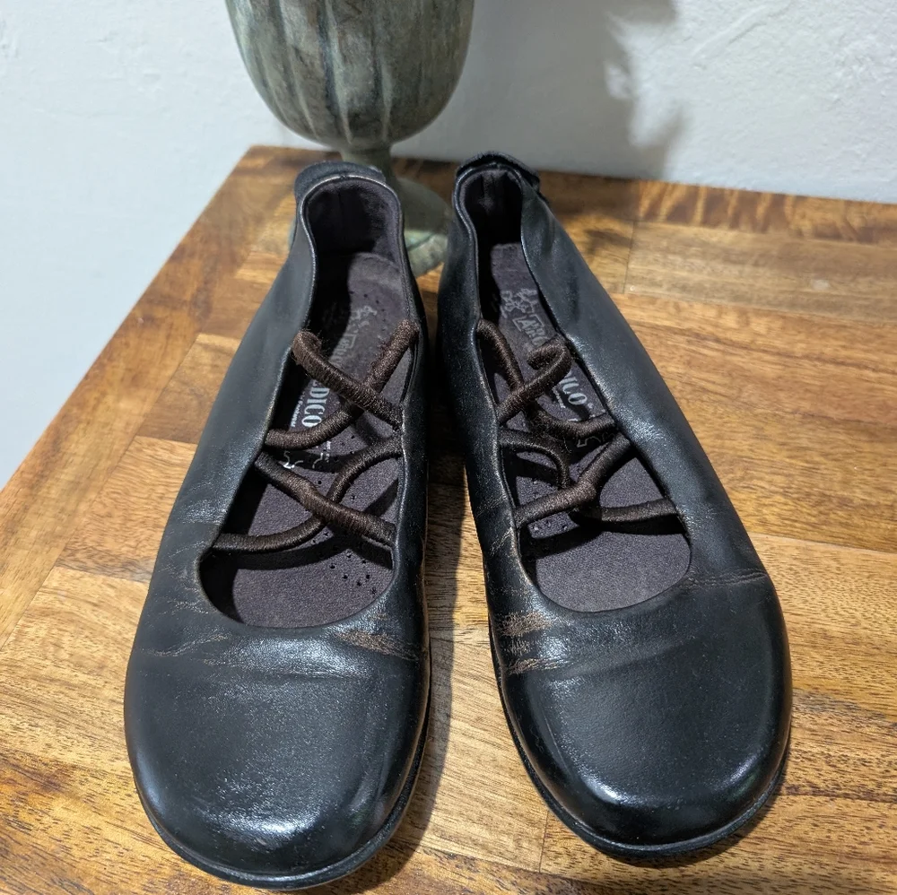 Arcopedico Womens Vegas Mary Jane Leather Comfort Shoes Size 38 US 7 Brown Flats